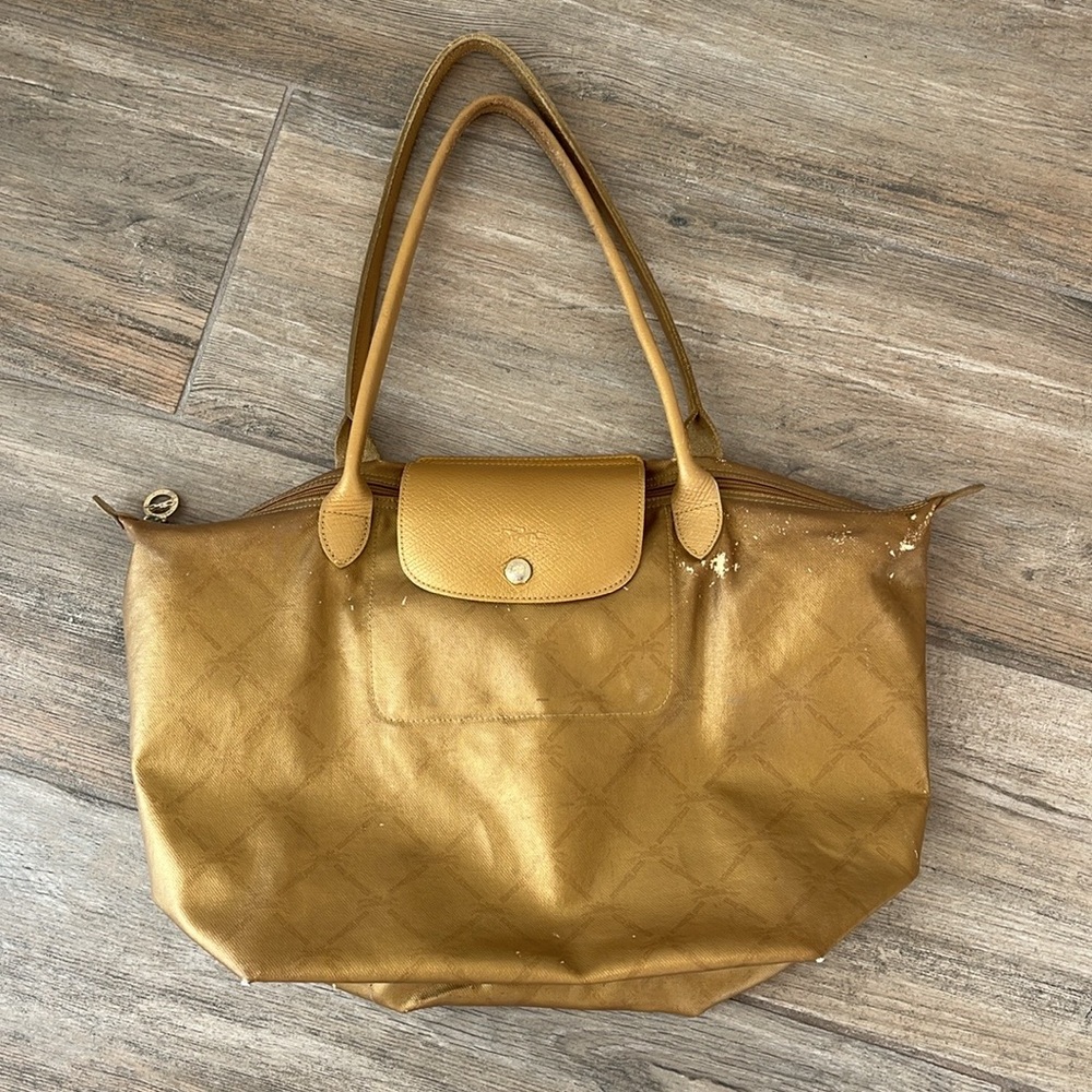Longchamp Le Pilage Bag Gold
